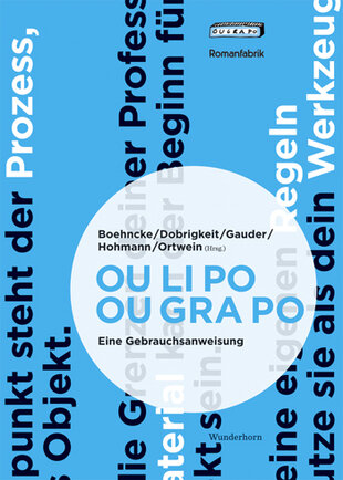 Buchcover "Oulipo – Ougrapo. Eine Gebrauchsanweisung"